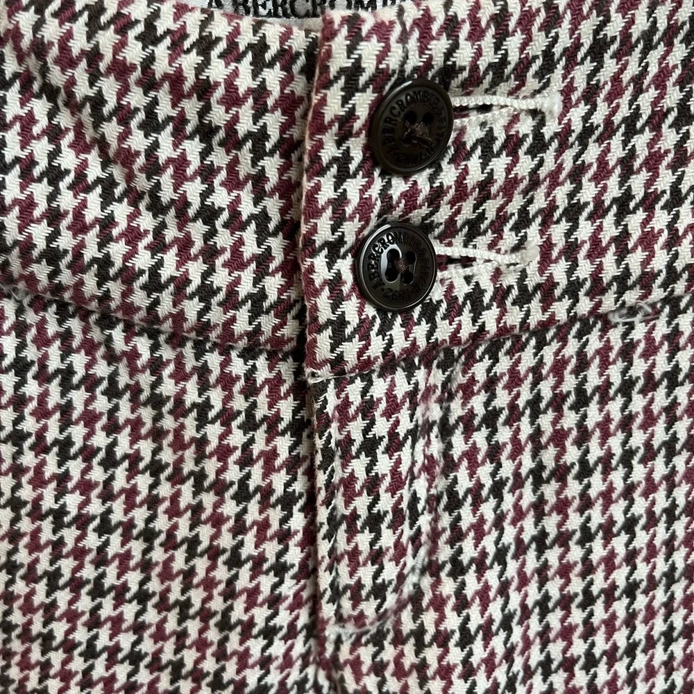 Abercrombie and Fitch Houndstooth Bermuda Shorts Cotton Walking Womens 00